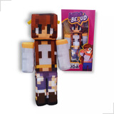  Cosmo Kids Minecraft Boneco Dudaberud Streamers Pelúcia - 30cm