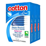 Cotonete Cotton Line Hastes Flexíveis Algodão C/12 Cx