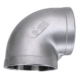 Cotovelo Curva Joelho 90 Rosca Bsp Femea Inox 304 - 3 Pol
