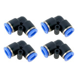Cotovelo Engate Rápido União Mangueira Tubo 8mm Kit 10 Peças