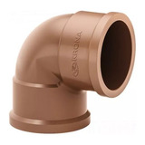 Cotovelo Joelho 1/2 Krona 90° Soldável 20mm Marrom 50 Peças