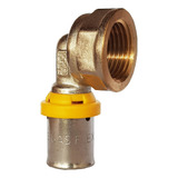 Cotovelo Joelho 20mm X 1/2 Rosca Fêmea Gás Pex Sigas Flex