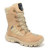 Coturno Masculino Tático Bota Militar Couro Estilo Americano