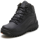 Coturno Militar Serviço Bota Adventure Couro Palmilha Gel