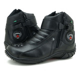 Coturno Moto Ziper Impermeavel 100% Couro Legitimo Envio24hs