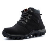 Coturno Tenis Bota Adventure Couro Confor Canomedio Promoção