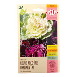 Couve Ornamental Arco Iris Sortida 5 Envelope C/ 90 Sementes
