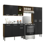 Cozinha Completa Compacta C/ 3 Leds, 3 Pç Pequim Multimóveis