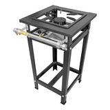 Cozinha Gourmet Fogão Industrial 1 Boca Alta Pressão Grelha 30x30 + Brinde A Gás Botijão