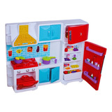 Cozinha Infantil Brinquedo Fogãozinho Geladeira Completa 