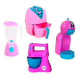Cozinha Infantil Completa Eletrodomésticos Rosa