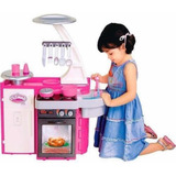 Cozinha Infantil Completa Fogão Geladeira Pia Sai Agua