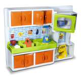 Cozinha Infantil Completa Pia Microondas Batedeira Armário