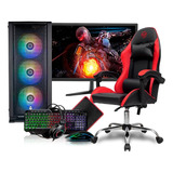 Cpu Completo I7 Ssd 240gb + Monitor 21 + Kit Gamer + Cadeira