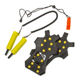 Crampon Set Cleats Ice Picks Fishing Ice Whistle For