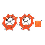 Crampons 8 Spikes Calçado Esticável Chuteiras De Gelo