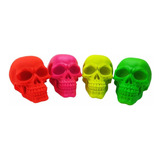 Crânio Caveira Fluorescente Resina Esqueleto Kit