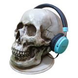 Cranio Caveira Suporte Headset Fone De Ouvido 