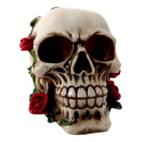 Crânio Rosa No Rosto - Caveira - Esqueleto - Halloween