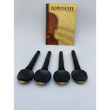 Cravelha Violino Dominante 4/4 Ébano Losango Dourado 4 Uni