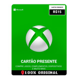 Crédito Gift Card R$15 Reais Saldo Live Xbox 360 One Pc X S