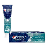 Creme Dental Crest 3d White Deep Clean 107g Importado Eua