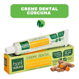 Creme Dental Natural Hortelã E Cúrcuma Sem Flúor 90g - Boni