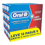 Creme Dental Oral B 123 Anticáries Leve 12 Pague 9 70g