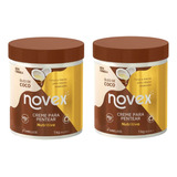 Creme Para Pentear Novex 1kg Oleo De Coco - Kit C/ 2un