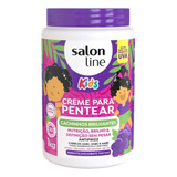 Creme Para Pentear Salon Line Kids Cachinhos Brilhantes Uva