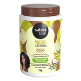 Creme Para Pentear Salon Line Sos Cachos Coco Tratamento 1kg