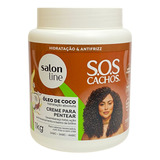 Creme Para Pentear Sos Cachos Coco Tratamento Profundo 1kg