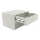 Criado Suspenso Alto Padrão Mdf 30cm Larg Gav Cima Branco