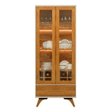 Cristaleira Reflecta 2 Portas Off White - Mavaular