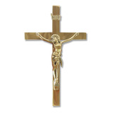 Cristo Com Cruz Em Bronze 20x34 Para Túmulo Jazigo Cemitério