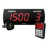 Cronômetro Relógio Digital C/ Controle Key Pro + Sirene