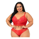  Cropped Conjunto Lingerie Sensual Luxo Feminino 48 O 54