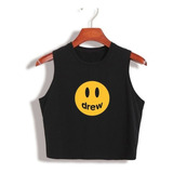 Cropped Regata Feminina Justin Bieber Drew Smiley Belieber