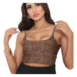 Cropped Top Suplex Moda Baladinha Alça