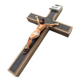 Crucifixo De Madeira De Parede Tradicional