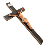Crucifixo De Parede De Madeira De