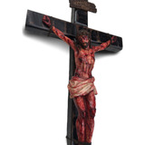 Crucifixo De Parede Realista 50cm