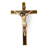 Crucifixo De Porta Em Madeira Altamente