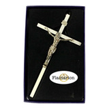Crucifixo Metal Porta Parede Cruz 21cm