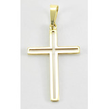 Crucifixo Vazado Ouro 18k Maciço -