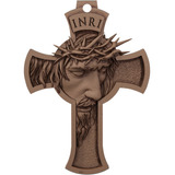 Cruz Crucifixo De Parede Jesus Rosto
