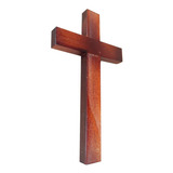 Cruz Crucifixo Madeira Pequena Sem Imagem 15,5cm