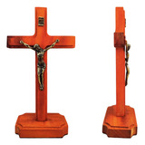 Cruz Crucifixo Mesa Parede Madeira