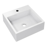 Cuba Banheiro De Apoio Q355 Quadrada 35x35cm Branca Cor Branco