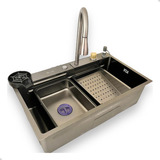 Cuba Cozinha Gourmet Torneira Cascata Lavador Copo Completa